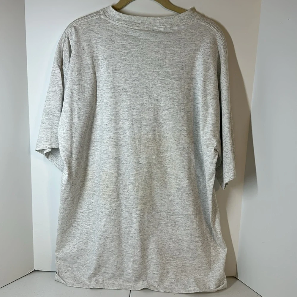 Vintage 1993 NWOT Chicago Bulls Champions Tee, Heathered Gray Made in USA Salem - Picture 10 of 12